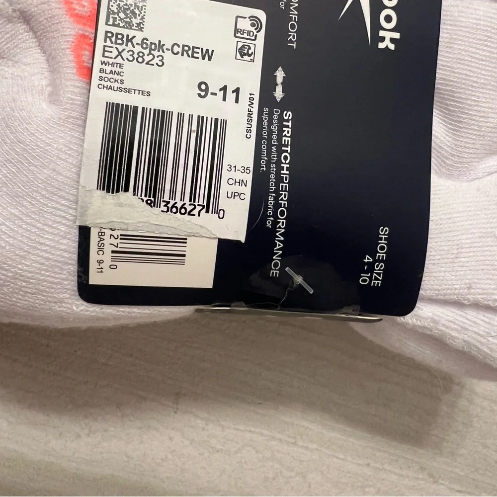 Reebok Women’s White Crew Socks